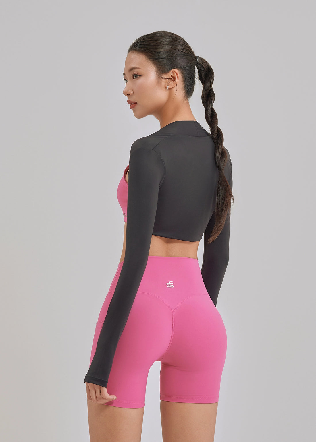 SeyActive Pastel Cropped Long-Sleeve Top